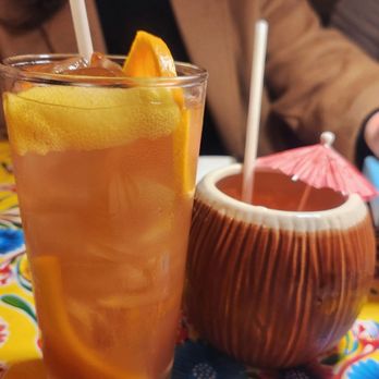 Prubechu - Winter Sangria (left) and Chamorro Punch (right); strong drinks! - Guamanian Near Me - San Francisco, California Prubechu - Winter Sangria (left) and Chamorro Punch (right); strong drinks! - Guamanian Near Me - San Francisco, California