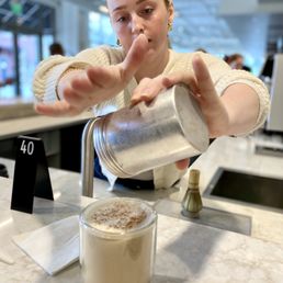 Preparing my London Fog