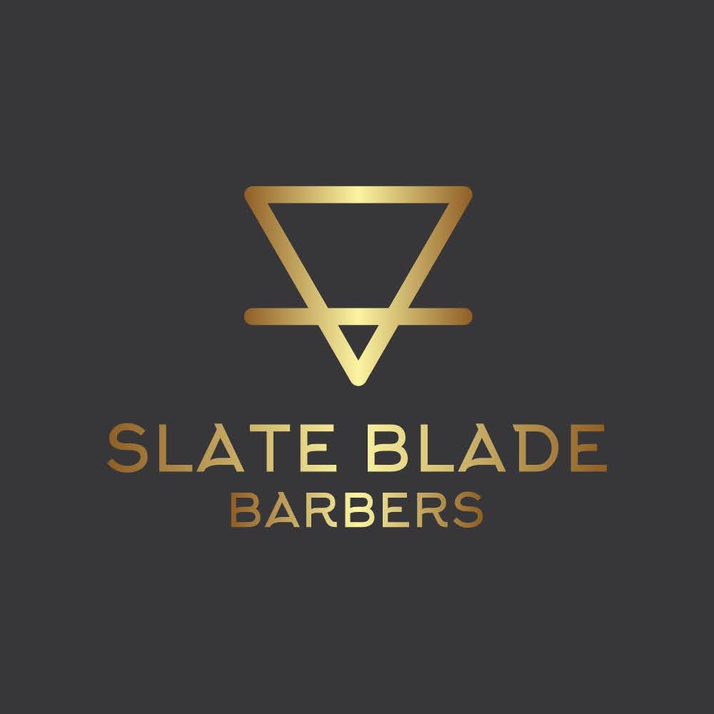 Slate Blade Barbershop Logo