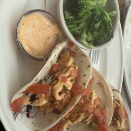 Coconut shrimp tacos