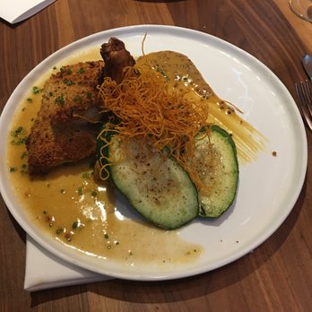 The Alden - Lavender chicken (very good) w/ honey mustard (delicious), sweet potato gratin, & sunburst squash. $22. Overall it was a really good meal. - New American Near Me - Chamblee, Georgia The Alden - Lavender chicken (very good) w/ honey mustard (delicious), sweet potato gratin, & sunburst squash. $22. Overall it was a really good meal. - New American Near Me - Chamblee, Georgia