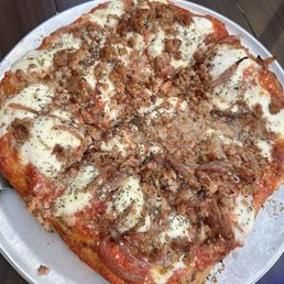 Grandma pie with sausage