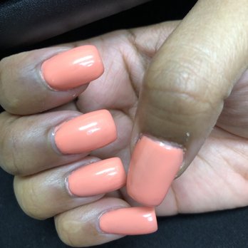 Who Dat Nail Spa - The pinky and the thumb were the nails that were redone and as you can see my hand looks horrible - Nail Salons Near Me - Gretna, Louisiana Who Dat Nail Spa - The pinky and the thumb were the nails that were redone and as you can see my hand looks horrible - Nail Salons Near Me - Gretna, Louisiana