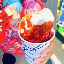 Houey's Shaved Ice - Black Cherry Pineapple and Marshmallow