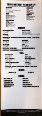 Menu photo 3 Crepes & Coffee Guelph, ON