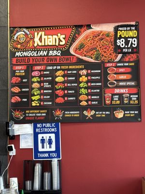 Menu photo 1 Khan’s Mongolian BBQ Long Beach, CA Menu photo 1 Khan’s Mongolian BBQ Long Beach, CA