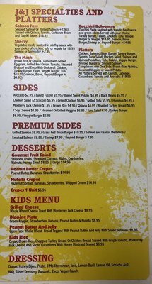 Menu photo 4 J&J Fresh Kitchen Boca Raton, FL