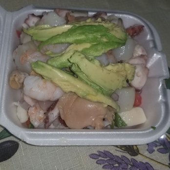 Mariscos El Puerto - Tostada de Campechana - Seafood Near Me - Chino, California Mariscos El Puerto - Tostada de Campechana - Seafood Near Me - Chino, California