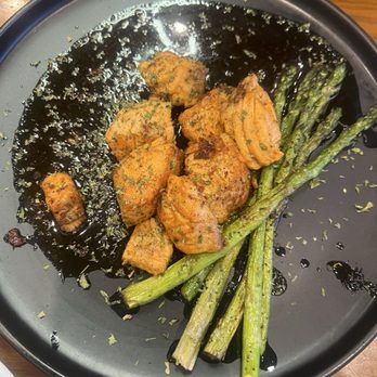 Party of Five - Salmon Bites with Asparagus - Chicken Wings Near Me - Dallas, Texas Party of Five - Salmon Bites with Asparagus - Chicken Wings Near Me - Dallas, Texas