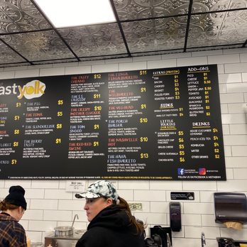 The Tasty Yolk - Menu board - Breakfast & Brunch Near Me - Stratford, Connecticut