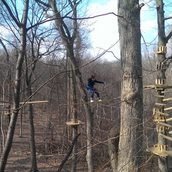 Tree Runner Adventure Park - Those 3 platforms in the distance are the hardest thing we did today. - Challenge Courses Near Me - West Bloomfield, Michigan Tree Runner Adventure Park - Those 3 platforms in the distance are the hardest thing we did today. - Challenge Courses Near Me - West Bloomfield, Michigan