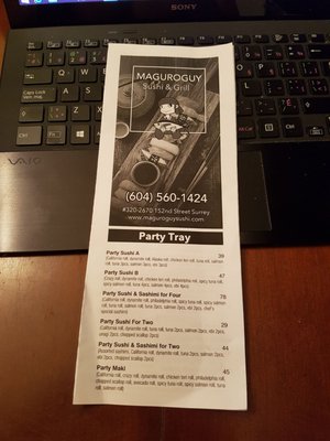 Menu photo 8 MaguroGuy Surrey, BC