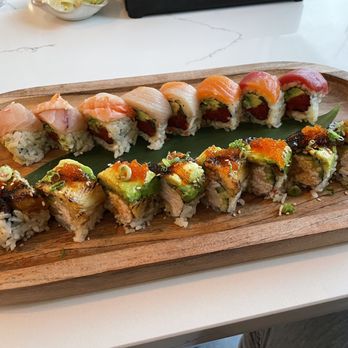 SUSHI To The MOON - spicy rainbow roll GF dragon roll - Japanese Near Me - Leander, Texas SUSHI To The MOON - spicy rainbow roll GF dragon roll - Japanese Near Me - Leander, Texas