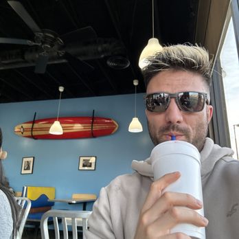 Kainoa's Hawaiian Grill - Me drinking a Blair Town smoothie - Hawaiian Near Me - Thatcher, Arizona Kainoa's Hawaiian Grill - Me drinking a Blair Town smoothie - Hawaiian Near Me - Thatcher, Arizona