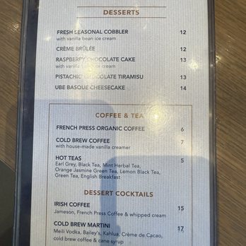 The Goldfinch - Desserts - New American Near Me - Irvine, California