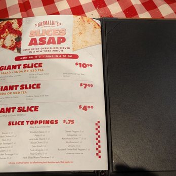 Grimaldi's Pizzeria - Menu - Pizza Near Me - Friendswood, Texas Grimaldi's Pizzeria - Menu - Pizza Near Me - Friendswood, Texas