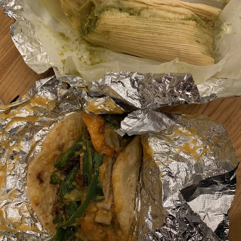 Guisados - Chiles Torreados (holy shit, the spiciest thing I've ever eaten), and a Pollo Tamal (top) - Mexican Near Me - Pasadena, California Guisados - Chiles Torreados (holy shit, the spiciest thing I've ever eaten), and a Pollo Tamal (top) - Mexican Near Me - Pasadena, California