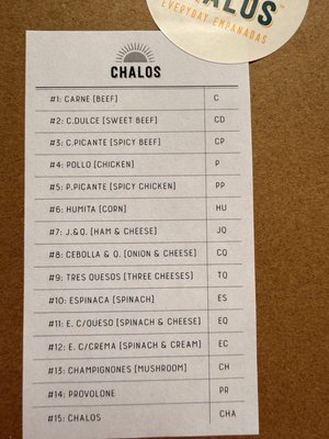 Menu photo 1 Chalos San Francisco, CA