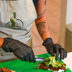 Build your own spring rolls to your taste buds! Fresh veggies and built right in front of you.