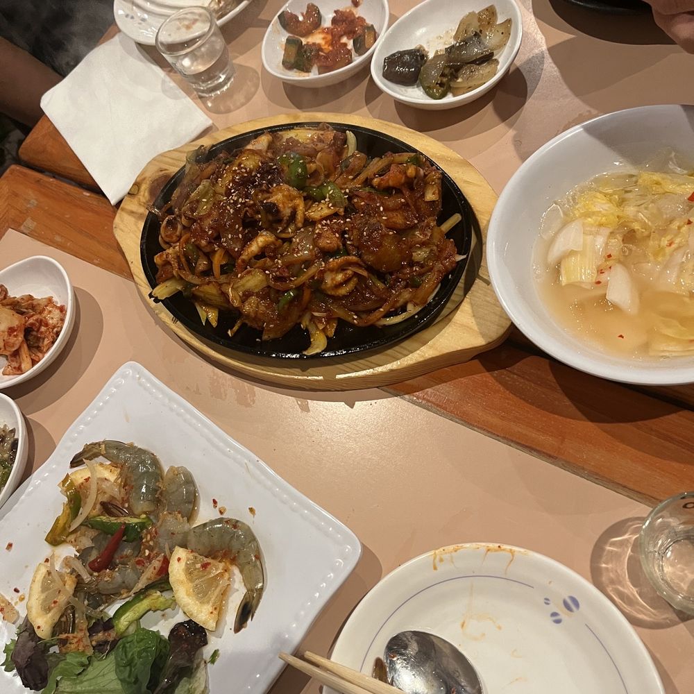 Babo Jumak - spicy fried webfoot octopus and pork belly. - Korean Near Me - Mesa, Arizona
