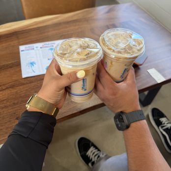 Makenna Koffee - First time trying their ice coffee.  Really good, I got the Maui latte and my husband got the sandy blonde - Coffee & Tea Near Me - Orange, California