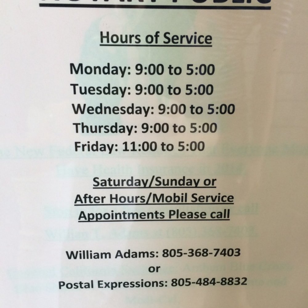 UPS Authorized Shipping Outlet-Postal Expressions - Notary Hours - Shipping Centers Near Me - Camarillo, California