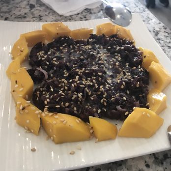 Pho Xyclo - Dessert off the menu. Mango coconut sticky rice. - Vietnamese Near Me - Niagara Falls, Ontario Pho Xyclo - Dessert off the menu. Mango coconut sticky rice. - Vietnamese Near Me - Niagara Falls, Ontario