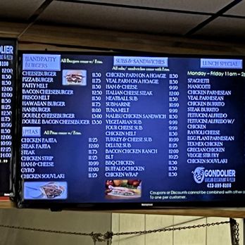 Gondolier Pizza - Chattanooga - Menu - Pizza Near Me - Chattanooga, Tennessee