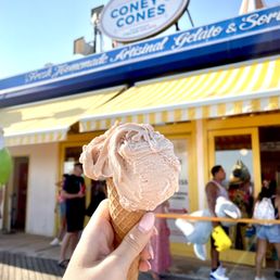 Chocolate Hazelnut in a Kiddie Cone