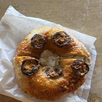 Bound Coffee Company - Jalapeño cheddar bagel - Coffee & Tea Near Me - Oceanside, California Bound Coffee Company - Jalapeño cheddar bagel - Coffee & Tea Near Me - Oceanside, California