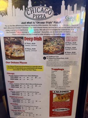 Menu photo 2 Chicago Pizza Cape Coral, FL