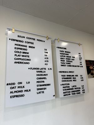 Menu photo 2 Ssum Coffee Anaheim, CA