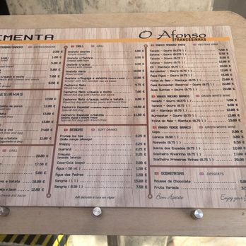 O Afonso - Menu - Portuguese Near Me - Porto, 13
