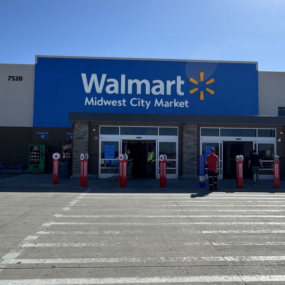 Walmart Supercenter - Store front of the Del City Walmart - Department Stores Near Me - Oklahoma City, Oklahoma Walmart Supercenter - Store front of the Del City Walmart - Department Stores Near Me - Oklahoma City, Oklahoma