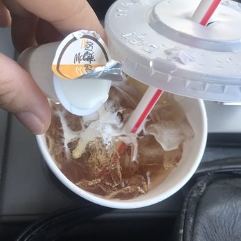 McDonald's - Had to go to McDonald's for a sweeten tea and three creamers please. - Coffee & Tea Near Me - Temecula, California McDonald's - Had to go to McDonald's for a sweeten tea and three creamers please. - Coffee & Tea Near Me - Temecula, California