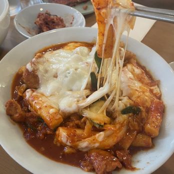 Ireh Restaurant - Tteokbboki with Spicy Pork (added cheese) - Korean Near Me - Honolulu, Hawaii Ireh Restaurant - Tteokbboki with Spicy Pork (added cheese) - Korean Near Me - Honolulu, Hawaii