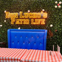 Don Lucho's Restaurant & Pisco Bar - Cute sign out on the patio