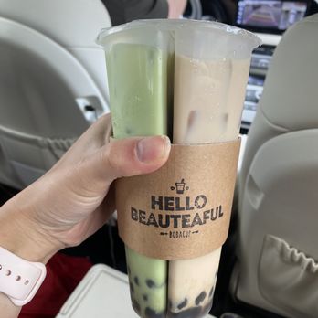 Teastori - Lavender and matcha milk tea - Bubble Tea Near Me - Tampa, Florida