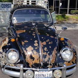 65 VW Bug, original paint with patina.  Kindred ADR did final body work, then clear-coat... after taking it from burned to rebuilt!