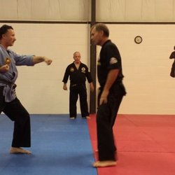 Bradley Karate Studio - Bradley Karate Studio - 2 black belts - defender vs attacker