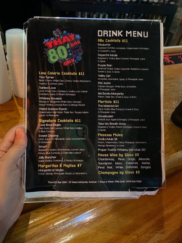 THAT 80S BAR GAINESVILLE CLOSED Updated July 2024 19 W University