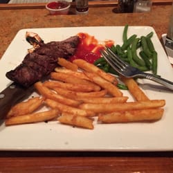 Marina Club - Flank stake with grilled shrimp sorry shrimps already eaten yum!