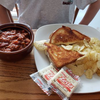 Blessing's Cafe - Grilled cheese and cup of chili - Breakfast & Brunch Near Me - Pavilion, New York
