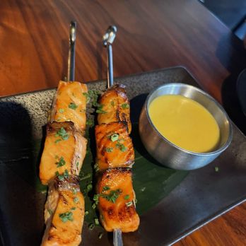 TenTen - Skewers - grilled salmon - Japanese Near Me - Austin, Texas TenTen - Skewers - grilled salmon - Japanese Near Me - Austin, Texas