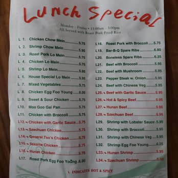 Hong Kong Chinese Restaurant - menu for lunch special - Chinese Near Me - Kingstree, South Carolina Hong Kong Chinese Restaurant - menu for lunch special - Chinese Near Me - Kingstree, South Carolina