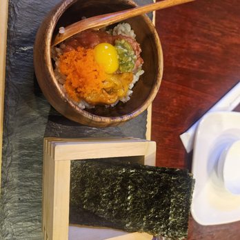 Ari Sushi - Toro, uni quail egg appetizer - Sushi Bars Near Me - Des Plaines, Illinois