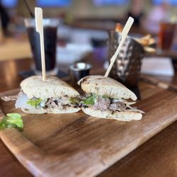 Stone Bar & Kitchen - Steak Sandwich. It doesn't look like much, but damn - filling and delicious 8/2024