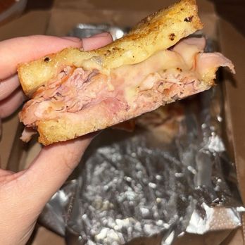 Cafe Amelia & Bakery - Ham Melt with Smoked Cheddar - Coffee & Tea Near Me - Amelia, Ohio