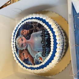 Frozen birthday cake Frozen birthday cake