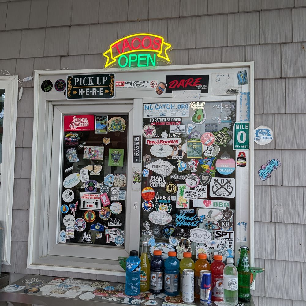 Kai Joe's - Order at the window, which, is heavily sticker clad - Mexican Near Me - Oak Island, North Carolina Kai Joe's - Order at the window, which, is heavily sticker clad - Mexican Near Me - Oak Island, North Carolina